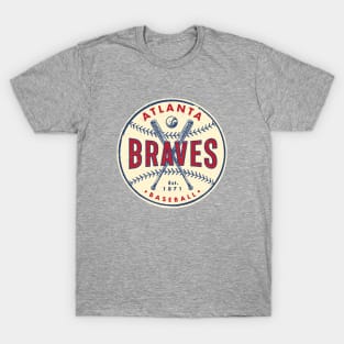 Atlanta Braves Bats & Ball by Buck Tee Original T-Shirt